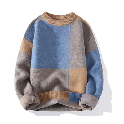 Geometric Crew Neck Sweater