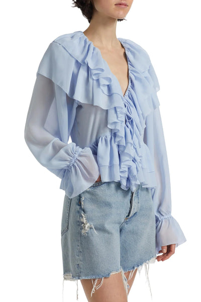 Soraya Sculpt Ruffle Shirt