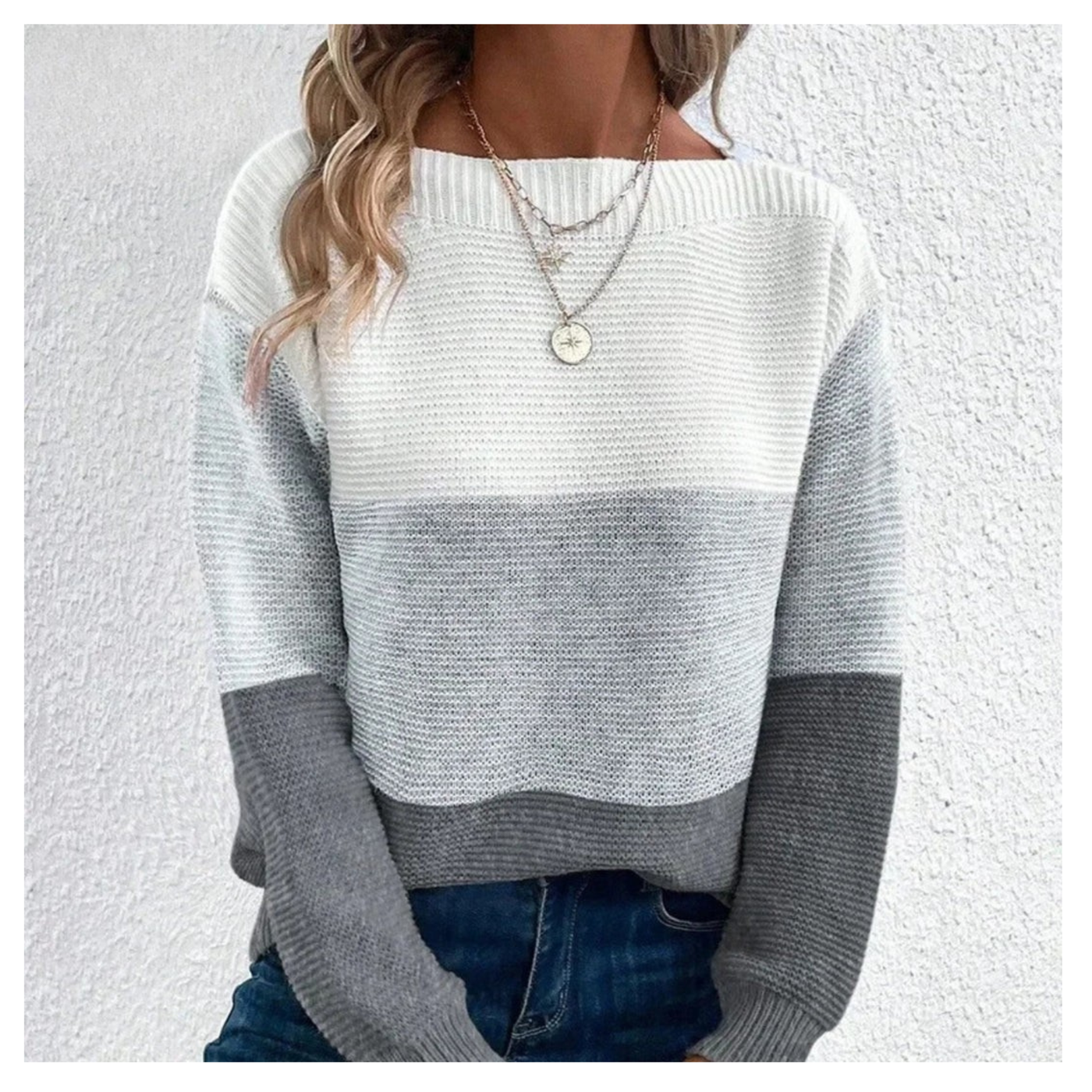Colorblock Knit Sweater