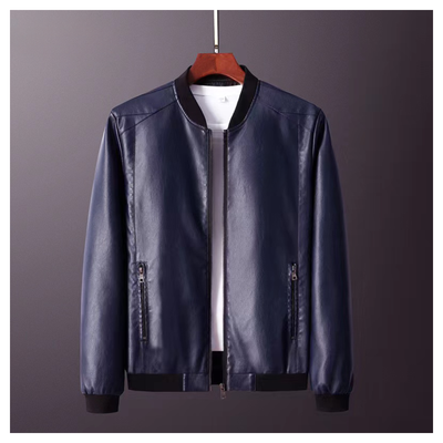 Classic Leather Bomber Jacket