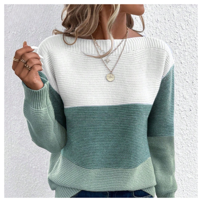 Colorblock Knit Sweater
