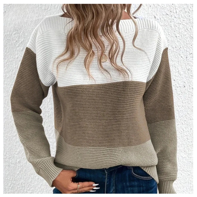 Colorblock Knit Sweater