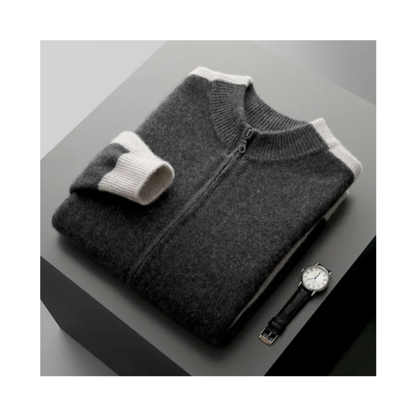 Luxury Cashmere Zip Jacket