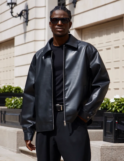 Midnight Edge Bomber Jacket