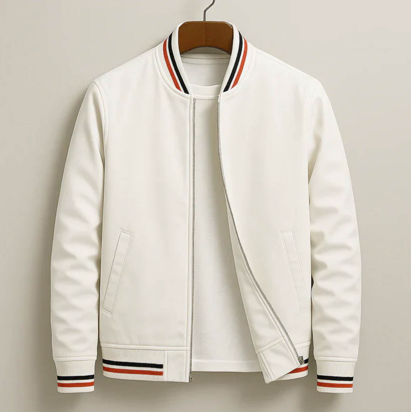 Striped Bomber Jacket