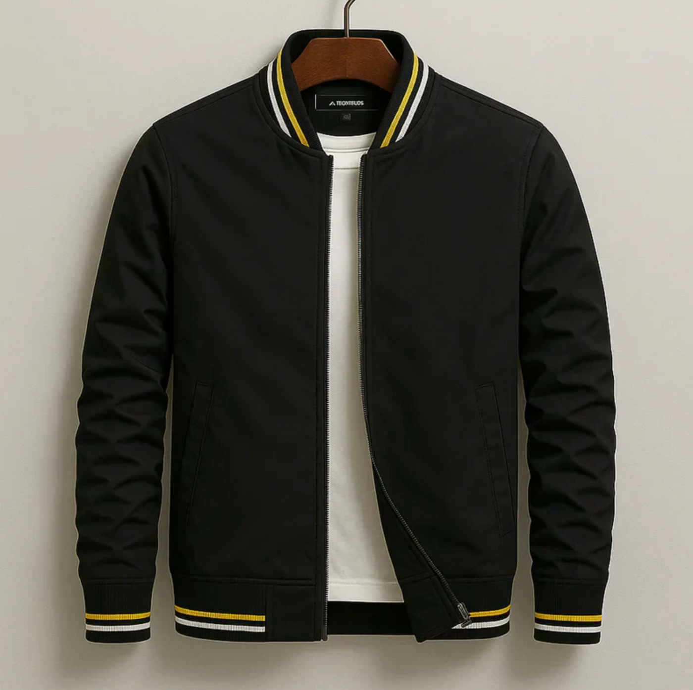 Striped Bomber Jacket