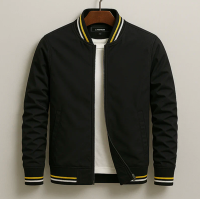 Striped Bomber Jacket