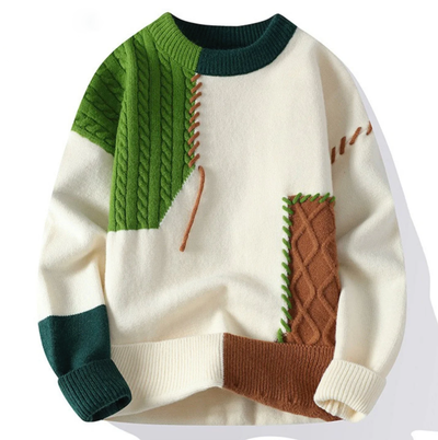 Patchwork Casual Sweater