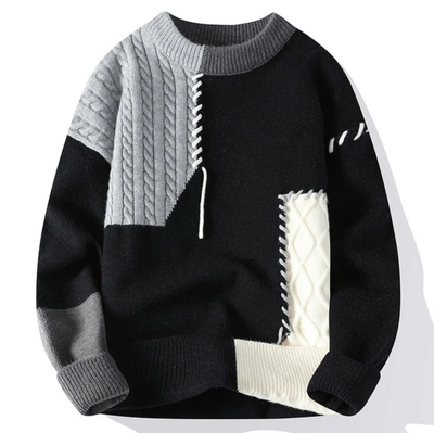 Patchwork Casual Sweater