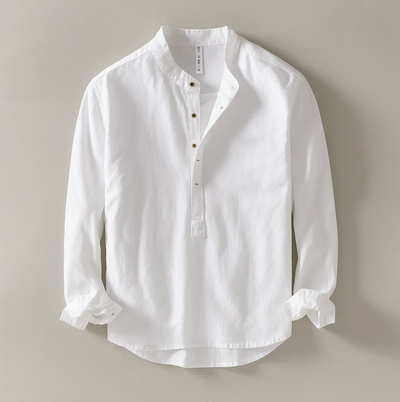 Linen Mandarin Shirt