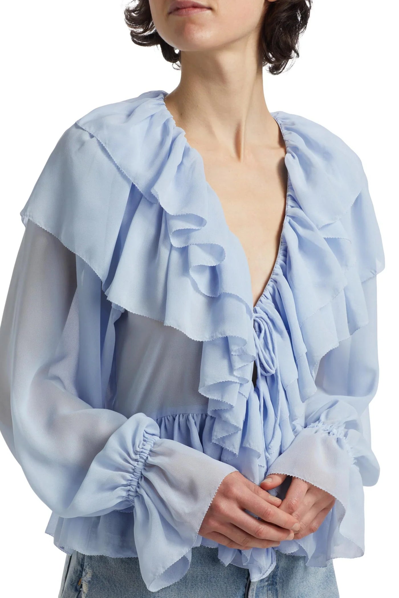 Soraya Sculpt Ruffle Shirt
