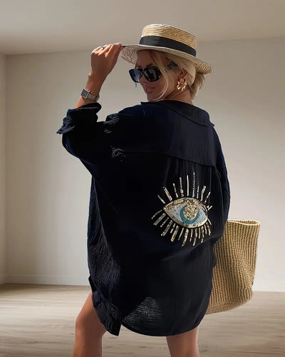 Sequin Beach Shirt